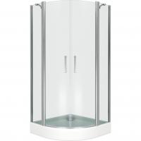 Душевой уголок GoodDoor PANDORA R-100-C-CH 100x100 стекла прозрачные (без поддона) картинка