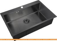 Кухонная мойка ZorG PVD-7551 (графит) картинка
