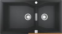 Кухонная мойка Grohe K700 100-C 90/50 2.0 31658AP0 (черный гранит) картинка