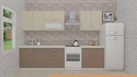 Кухня ВерсоМебель ВерсоЛайн 6-2.4 (бежевый/латте) картинка