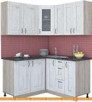 Кухня Интерлиния Мила Хольц 14x15 (дуб белый) картинка