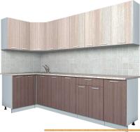 Кухня Интерлиния Мила Лайт 1.2x2.8 (ясень светлый/ясень темный) картинка