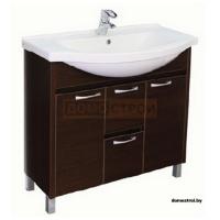 Тумба Aquanet Донна 100 с умывальником Эльбрус Венге картинка