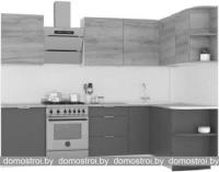 Кухня Интермебель Микс Топ-16 2.1x1.6м правая (белый премиум-дуб крафт зол-венато) картинка