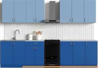 Кухня S-Company Клео колор 2.6 (королевский синий/капри синий) картинка