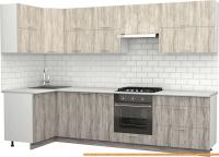 Кухня S-Company Клео крафт 1.2x3.0 левая (артвуд темный/артвуд светлый) картинка