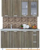 Кухня Интерлиния Арт Мила 16 (дуб сонома темный) картинка