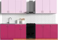 Кухня S-Company Клео колор 2.6 (малиновый/лаванда) картинка