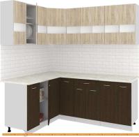 Кухня Кортекс-мебель Корнелия Экстра 1.5x2.0м (дуб сонома/венге/мадрид) картинка