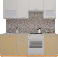 Кухня ВерсоМебель ЭкоЛайт-6 2.2 (белый/капучино) картинка