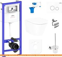 Унитаз Lavinia Boho Relfix Biore Rimless 9 в 1 97010071 (белое стекло) картинка