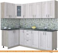 Кухня Интерлиния Мила Хольц 12x23 (шимо светлый) картинка