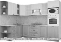 Кухня Интерлиния Мила Деко 1.88x3.0 левая (белый-мята-опал светлый) картинка