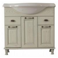 Тумба для умывальника Акватон Жерона 105 белое золото картинка