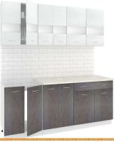 Кухня Кортекс-мебель Корнелия Экстра 1.9м (белый/береза/марсель) картинка