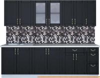 Кухня Интерлиния Мила Крафт 2.5Б (дуб английский) картинка