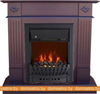 Комплект камина Smolcom Brighton STD-ASP с Royal Flame Aspen Black (махагон коричневый) картинка