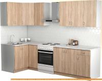 Кухня S-Company Клео лайт 1.2x2.2 левая (дуб сонома/дуб сонома) картинка