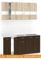 Кухня Кортекс-мебель Корнелия Экстра 1.5 без столешницы (дуб сонома/венге) картинка