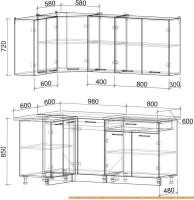 Кухня Интерлиния Мила Лайт 1.2x1.8 (ваниль/дуб венге) картинка