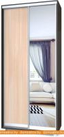 Шкаф-купе Modern Роланд 1000 (600) (дуб млечный/зеркало/венге) картинка