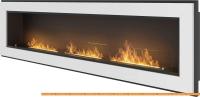 Биокамин SimpleFire Frame 1800 (белый, со стеклом) картинка