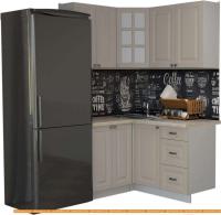 Кухня Интерлиния Мила Деко 1.2x1.4 (луна/травертин серый) картинка