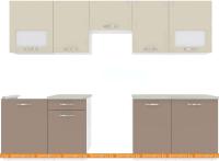 Кухня ВерсоМебель Эко-6 2.8 (латте/бежевый) картинка