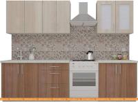 Кухня ВерсоМебель ВерсоЛайн 5-2.2 (ясень шимо светлый/ясень шимо темный) картинка