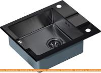 Кухонная мойка ZorG GL-6051 (черный/графит) картинка
