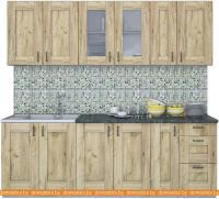 Кухня Интерлиния Мила Хольц 23 (дуб золотой) картинка