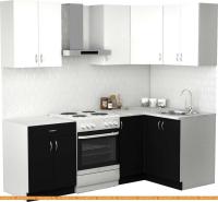 Кухня S-Company Клео лайт 1.2x1.6 правая (черный/белый) картинка
