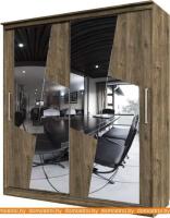 Шкаф-купе SV-Мебель №19 Кантри 1.7 м (гикори темный) картинка