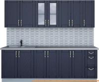 Кухня Интерлиния Мила Крафт 2.3А (дуб королевский) картинка