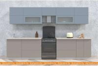 Кухня Интерлиния Мила Матте 3.4 Б (океан/луна/травертин серый) картинка