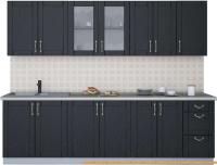 Кухня Интерлиния Мила Крафт 2.6А (дуб английский) картинка