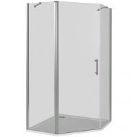 Душевой уголок GoodDoor MOKKA PNT-90-C-WE 90x90 стекла прозрачные (без поддона) картинка