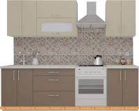 Кухня ВерсоМебель ВерсоЛайн 6-2.0 (бежевый/латте) картинка