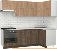 Кухня S-Company Клео крафт 1.2x2.3 правая (дуб харбор эспрессо/дуб харбор зол.) картинка