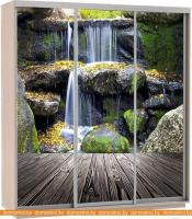 Шкаф-купе Иволанд Трейд K2535-3 (дуб молочный) картинка