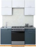 Кухня Интерлиния Мила Gloss 60-16 (белый/асфальт) картинка