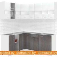 Кухня Кортекс-мебель Корнелия Экстра 1.5x1.9 без столешницы (белый/береза) картинка