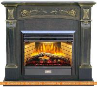 Комплект камина Smolcom Turin MB/JUP/SYM26 с Dimplex Symphony 26 (темный орех, золото) картинка