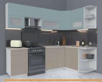 Кухня Интерлиния Мила Матте 1.5x2.5 Б правая (океан/луна/травертин серый) картинка