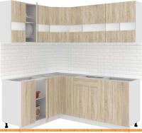 Кухня Кортекс-мебель Корнелия Экстра 1.5x2.0 без столешницы (дуб сонома) картинка