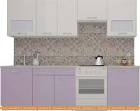 Кухня ВерсоМебель ЭкоЛайт-6 2.5 (белый/вереск) картинка