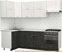 Кухня S-Company Клео крафт 1.2x2.4 левая (север дер. темное/север дер. светлое) картинка