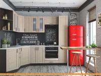 Кухня Vivat Mebel Лофт-04 (cappuccino veralinga) картинка