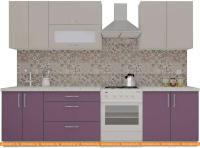 Кухня ВерсоМебель ВерсоЛайн 2-2.2 (кашемир/виола) картинка