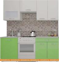 Кухня ВерсоМебель ЭкоЛайт-6 2.0 (белый/яблоко) картинка